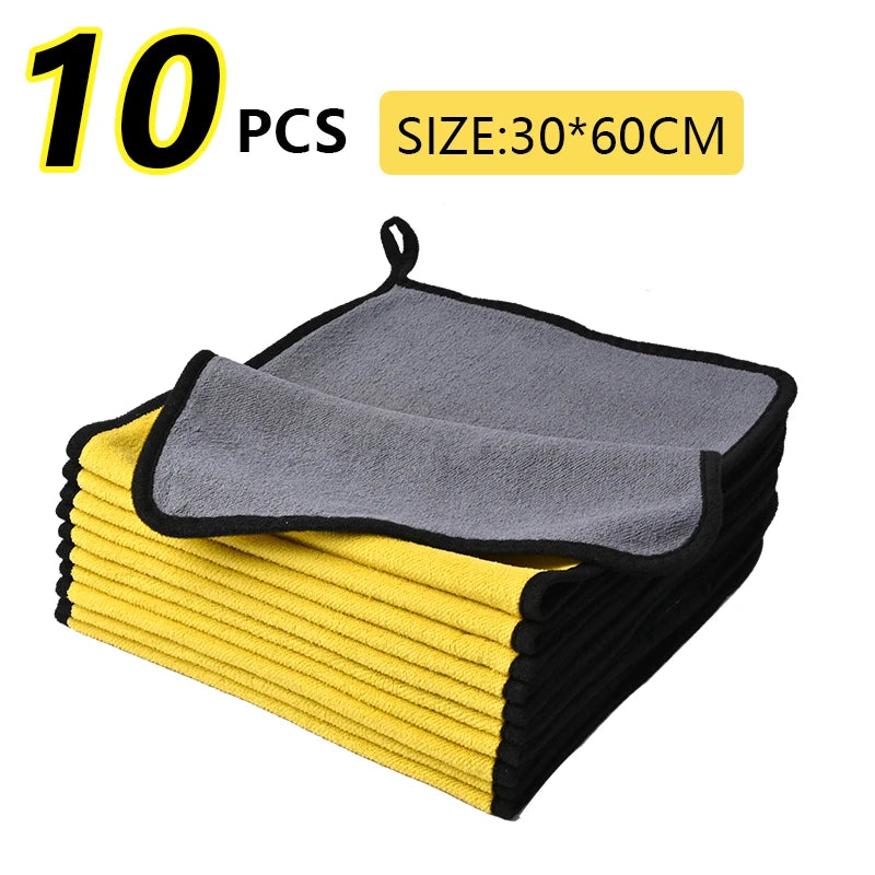Car Towel Car Cleaning Drying Cloth Home Microfiber Car Wash Towel Thickened towel Automobile Motorcycle 60x30cm
