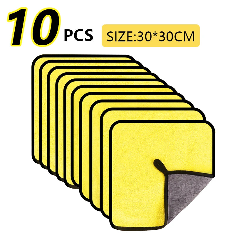 Car Towel Car Cleaning Drying Cloth Home Microfiber Car Wash Towel Thickened towel Automobile Motorcycle 60x30cm