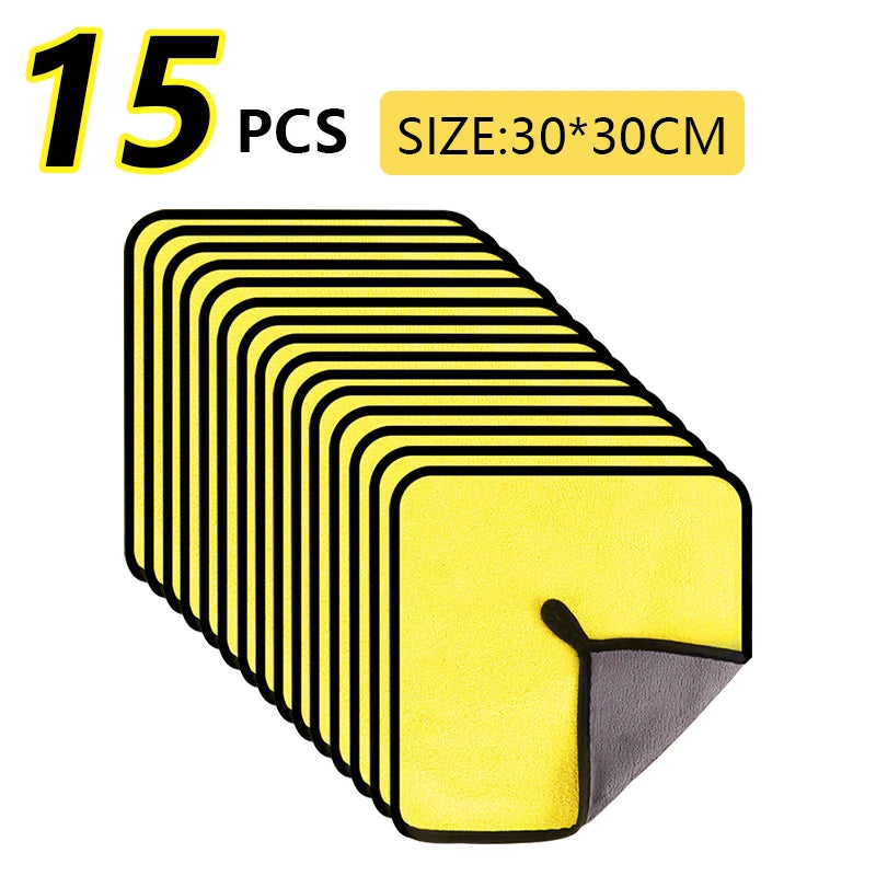 Car Towel Car Cleaning Drying Cloth Home Microfiber Car Wash Towel Thickened towel Automobile Motorcycle 60x30cm