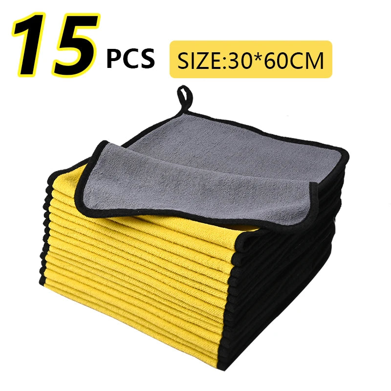Car Towel Car Cleaning Drying Cloth Home Microfiber Car Wash Towel Thickened towel Automobile Motorcycle 60x30cm